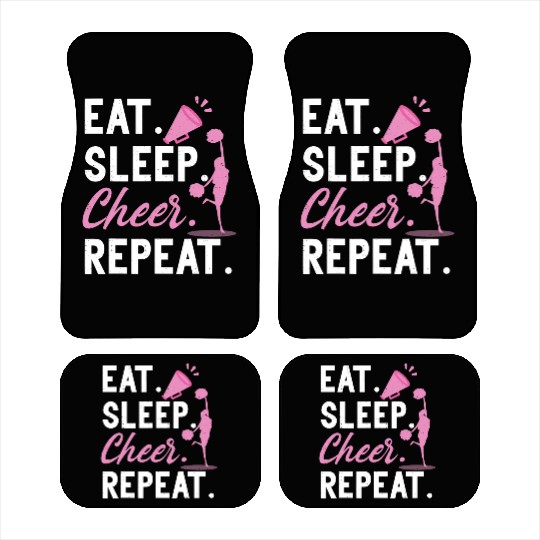 Cheerleading Dance Cheerleader Girls Eat Sleep Car Mats