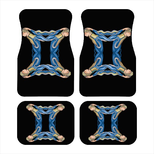 Gemini Quadruplet Unique Design Car Mats