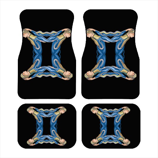 Gemini Quadruplet Unique Design Car Mats