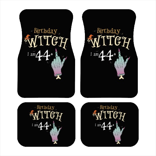 45 yo Witch HallowQueen 45th Birthday Funny Car Mats