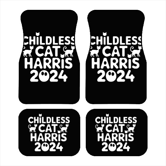 Childless Cat lady Kamala Harris Car Mats