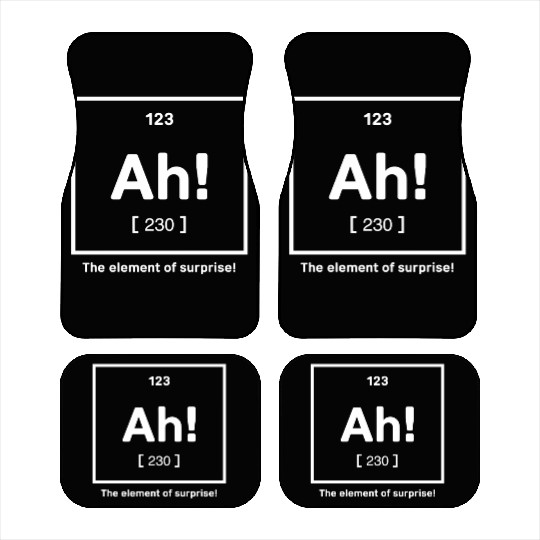 The Element of Surprise - Clever Chemistry Design Car Mats
