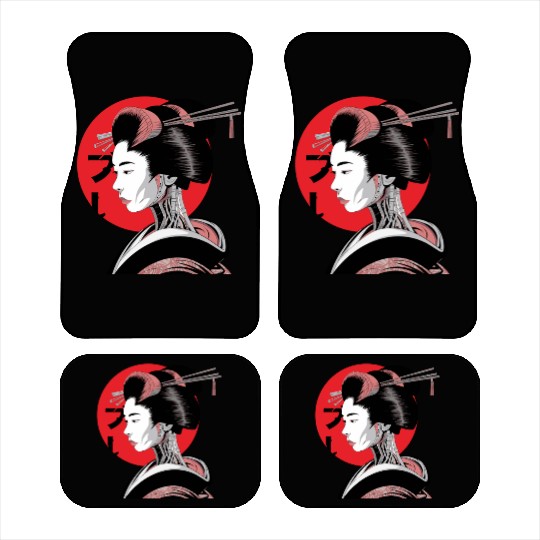 Cyberpunk Vaporwave Japanese Neon Street Art Car Mats