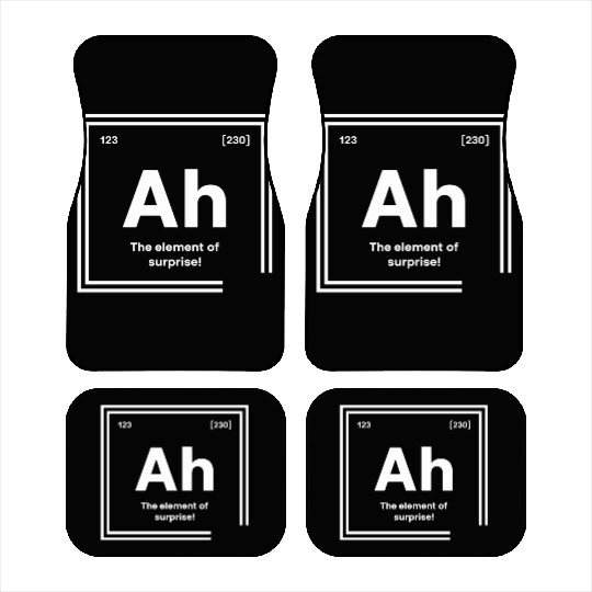 The Element of Surprise - Clever Chemistry Design Car Mats