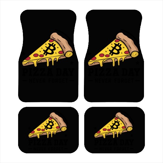 Bitcoin Pizza Day - Never Forget Car Mats