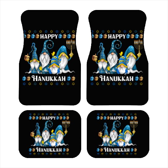 "Hanukkah Gnome" Wishing You a Happy Hanukkah Car Mats
