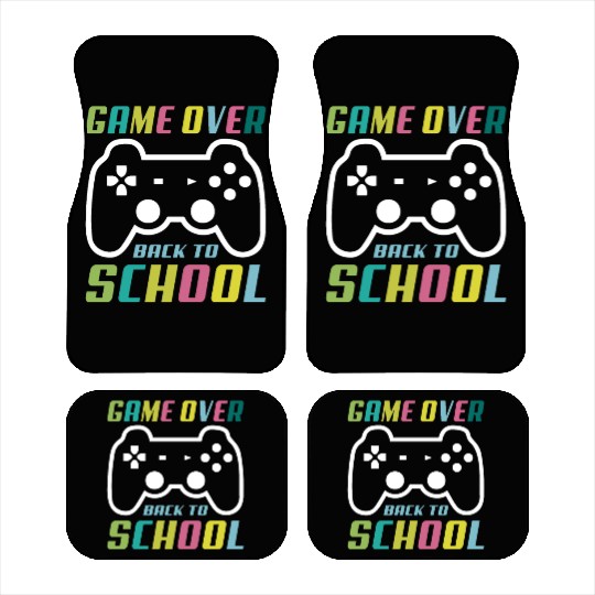 Game Over Back To School Car Mats