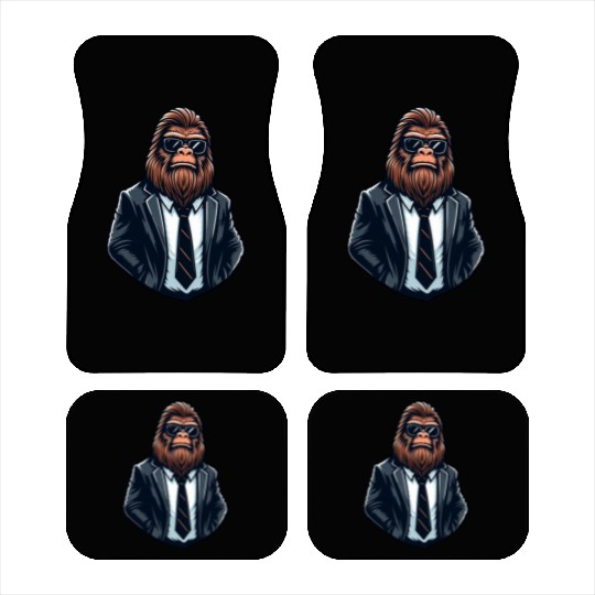 Bigfoot Businessman - Cool Funny Sasquatch Car Mats