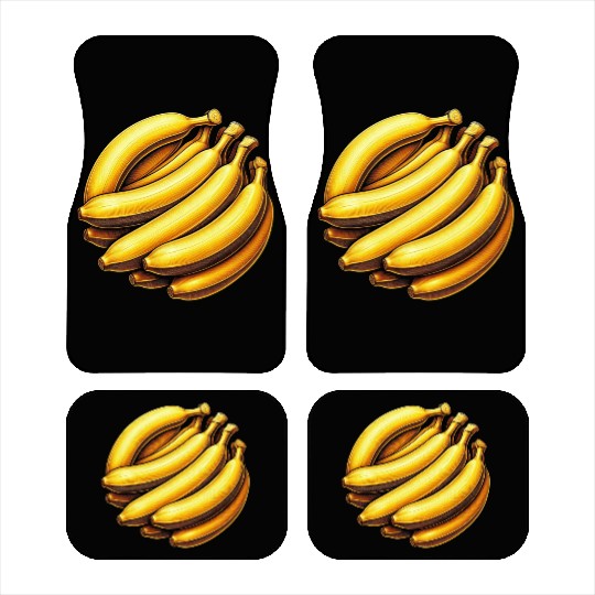 Banana food art bananas design Car Mats