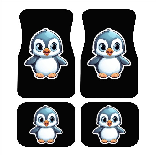 Penguin Famila, Cute Penguin, Penguin logo Car Mats