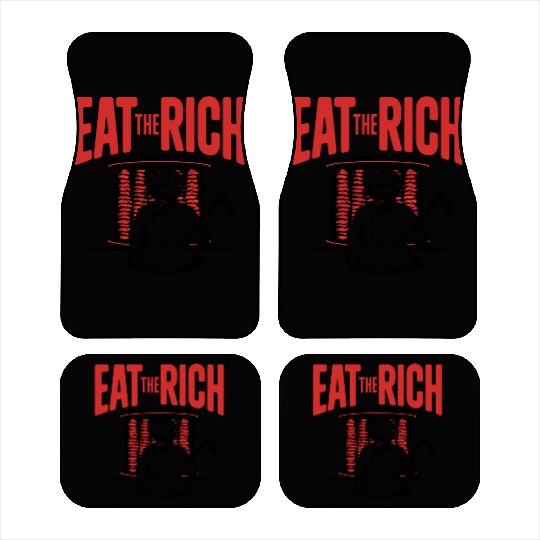 Eat The Rich Döner Kebab Satirical Design Car Mats