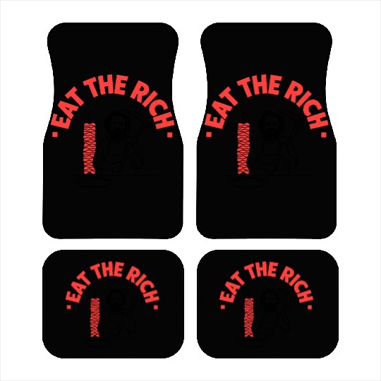 Eat The Rich Döner Kebab Satirical Design Car Mats