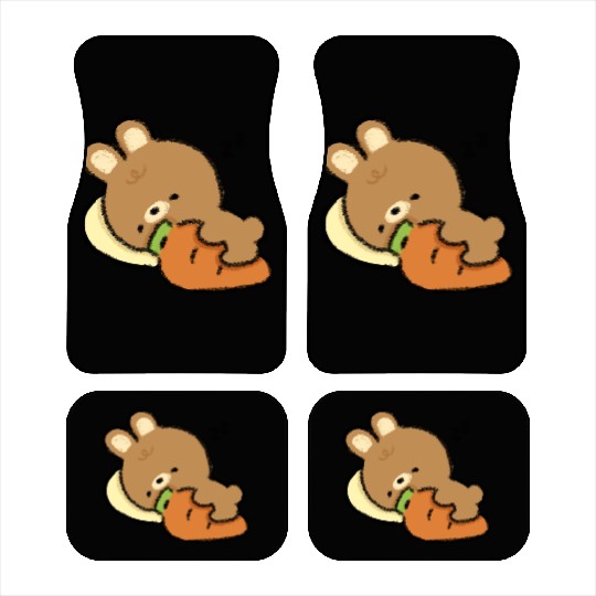 Bunny and Carrot Car Mats