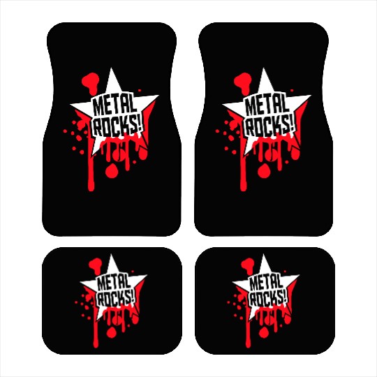 Heavy Metal Rocks Hard Rock Music Graffiti Star Car Mats