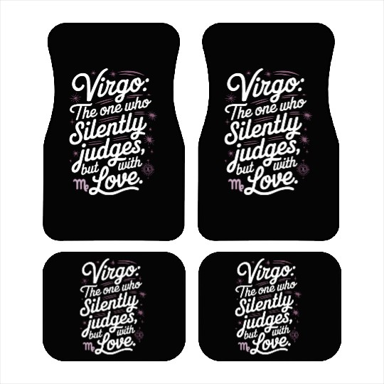 Funny Virgo Zodiac Quote Car Mats