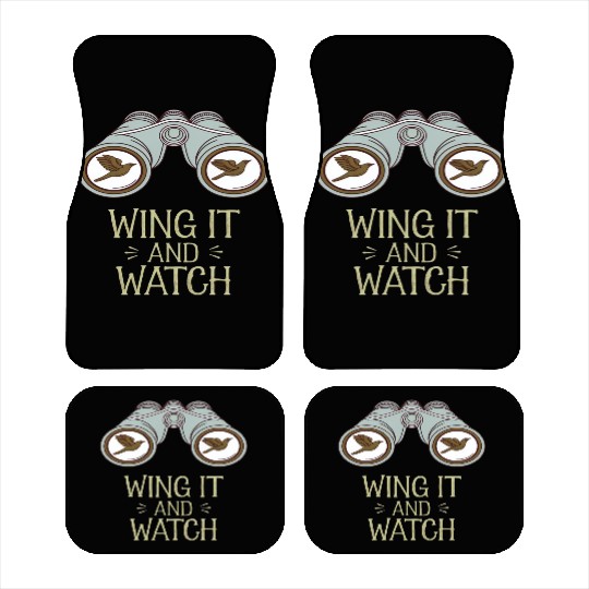 Wing It and Watch Birdwatching Nature Adventure Car Mats