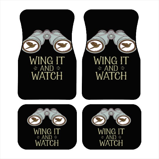 Wing It and Watch Birdwatching Nature Adventure Car Mats