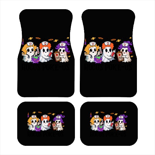 Hocus Poke us Witch Nurse Halloween Car Mats