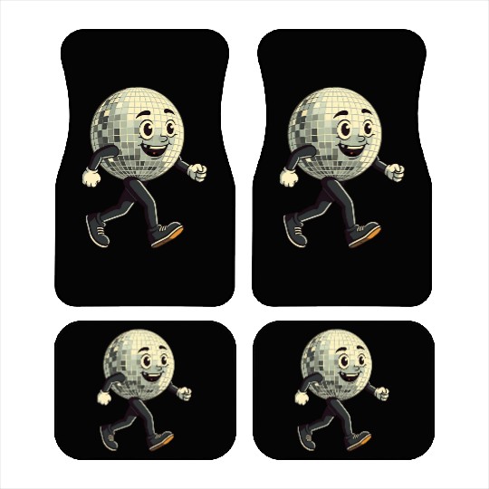 Disco Ball Walking - Retro Funk in Motion Car Mats