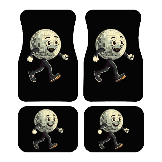 Disco Ball Walking - Retro Funk in Motion Car Mats