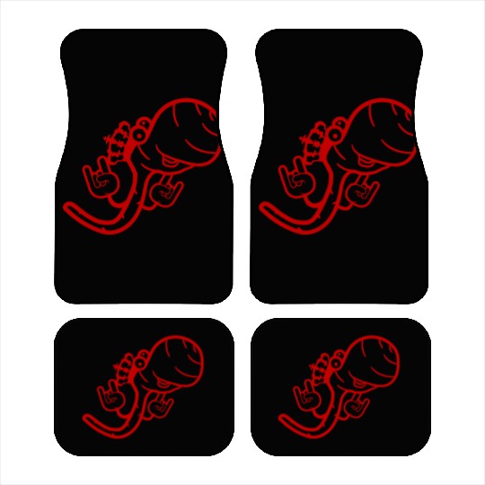 Cute Cool Worm Crown King Party Animal Fun Monster Car Mats