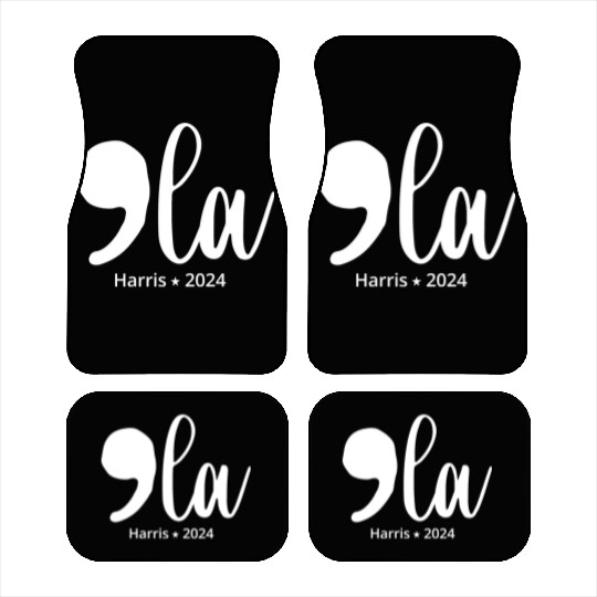 comma la kamala harris 2024 Car Mats
