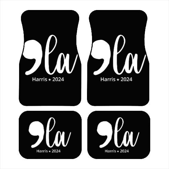 comma la kamala harris 2024 Car Mats