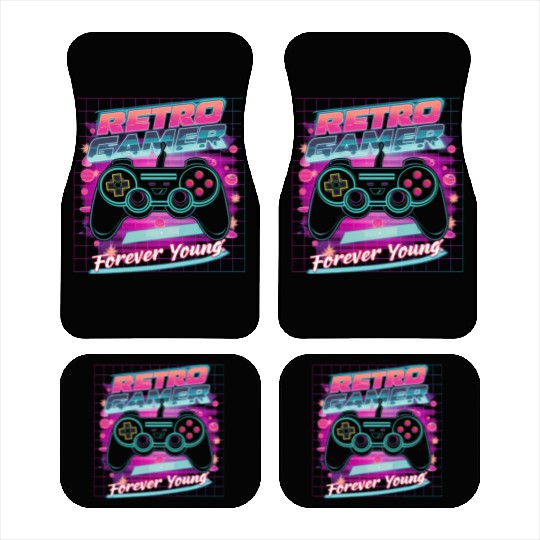 Retro Gamer Forever Young 01 Car Mats