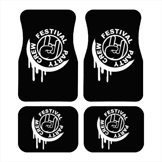 Festival party crew graffiti metal hand gesture Car Mats