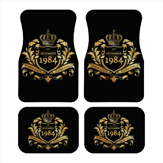40th birthday Semper Verum - Established 12/1984 Car Mats