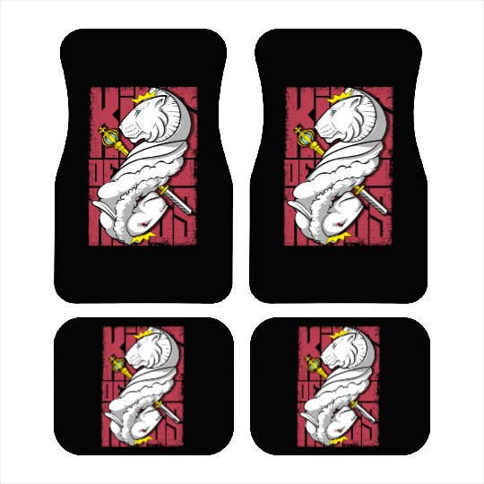 Lion King and the Holy Lamb Christian Art Car Mats