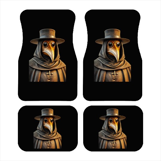 Golden Plague Doctor Car Mats