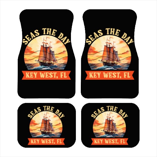 Florida Keys SEAS THE DAY IN KEY-WEST FLORIDA Car Mats