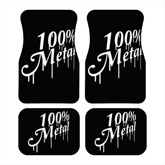 100 % Percent Metal Music Fun Graffiti Drops Stamp Car Mats