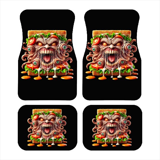 Terrifying Monster Sandwich Car Mats