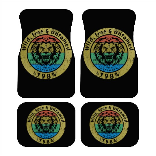 40th birthday Wild, free & untamed since 12/1984 Car Mats