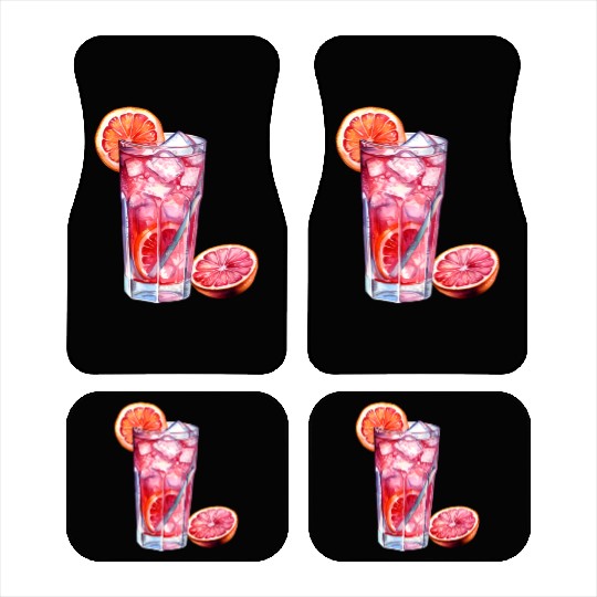 Grapefruit Citrus Cocktail Car Mats