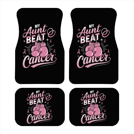 My Aunt Beat Cancer Breast Cancer Awareness Car Mats