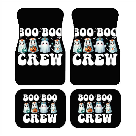 Boo Boo Crew Nurse Gifts Funny Halloween Costume Car Mats
