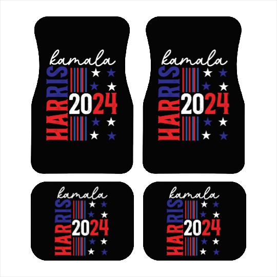 Kamala Harris 2024 For President Campaign US Flag Car Mats