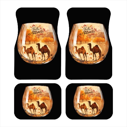 Hello Autumn unique design. Car Mats