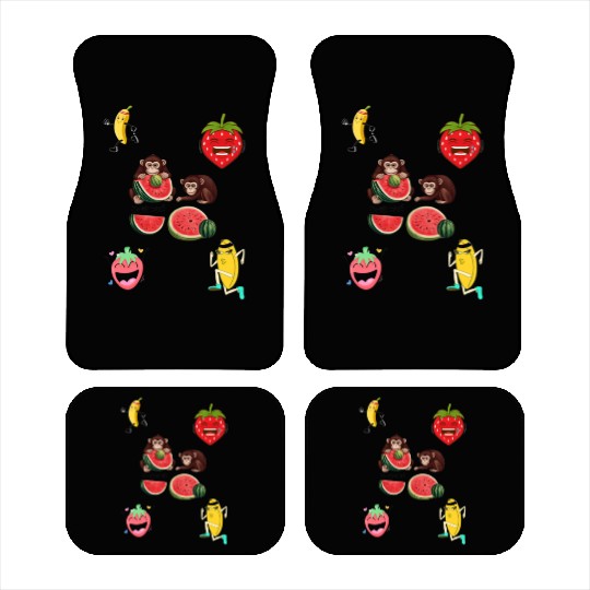 Funny fruit design. Car Mats