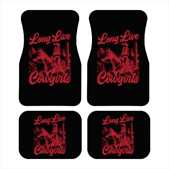 Long Live Cowgirls Car Mats