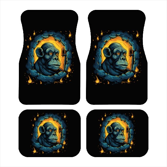 Night of the Starry Dungeon Monkey Car Mats