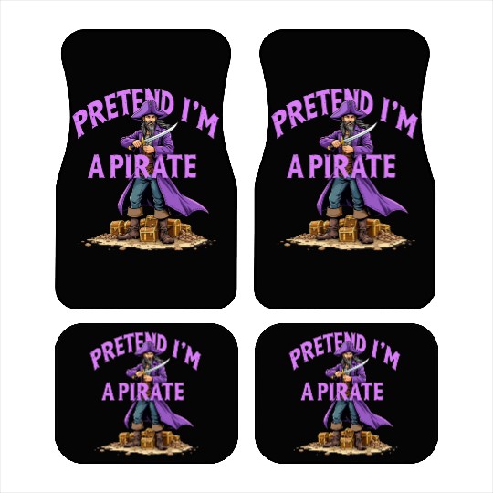 Pretend I'm A Pirate: Lazy Halloween Costume Car Mats