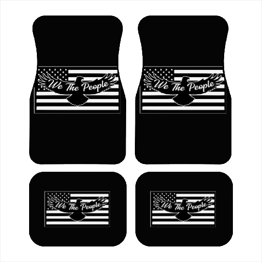 We The People Eagle Flag © LIKE US ON FACEBOOK Car Mats