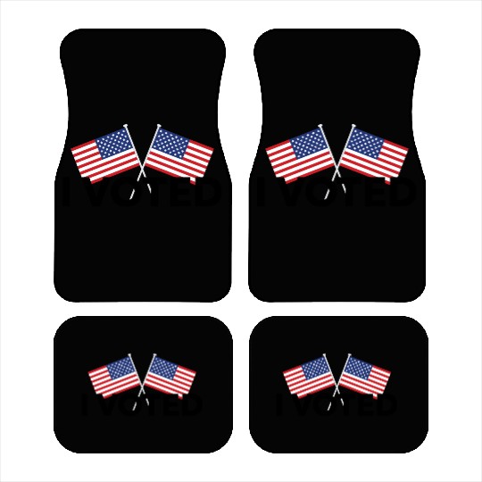 I Voted - Patriotic US Flag Election Day Design Car Mats