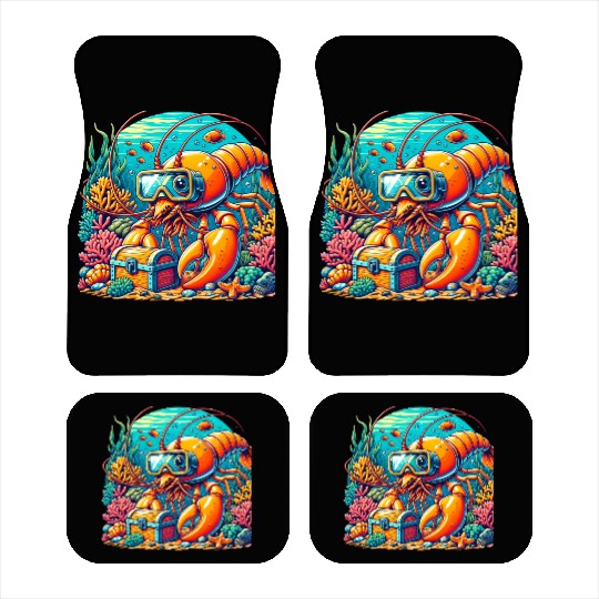 Shrimp Exploration-Underwater Adventure Car Mats