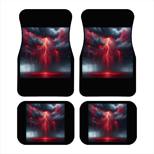 Grey Stormy Evening Car Mats