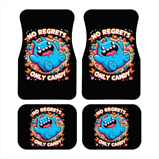 Stitch Halloween Disneyland No Regrets Only Candy Car Mats